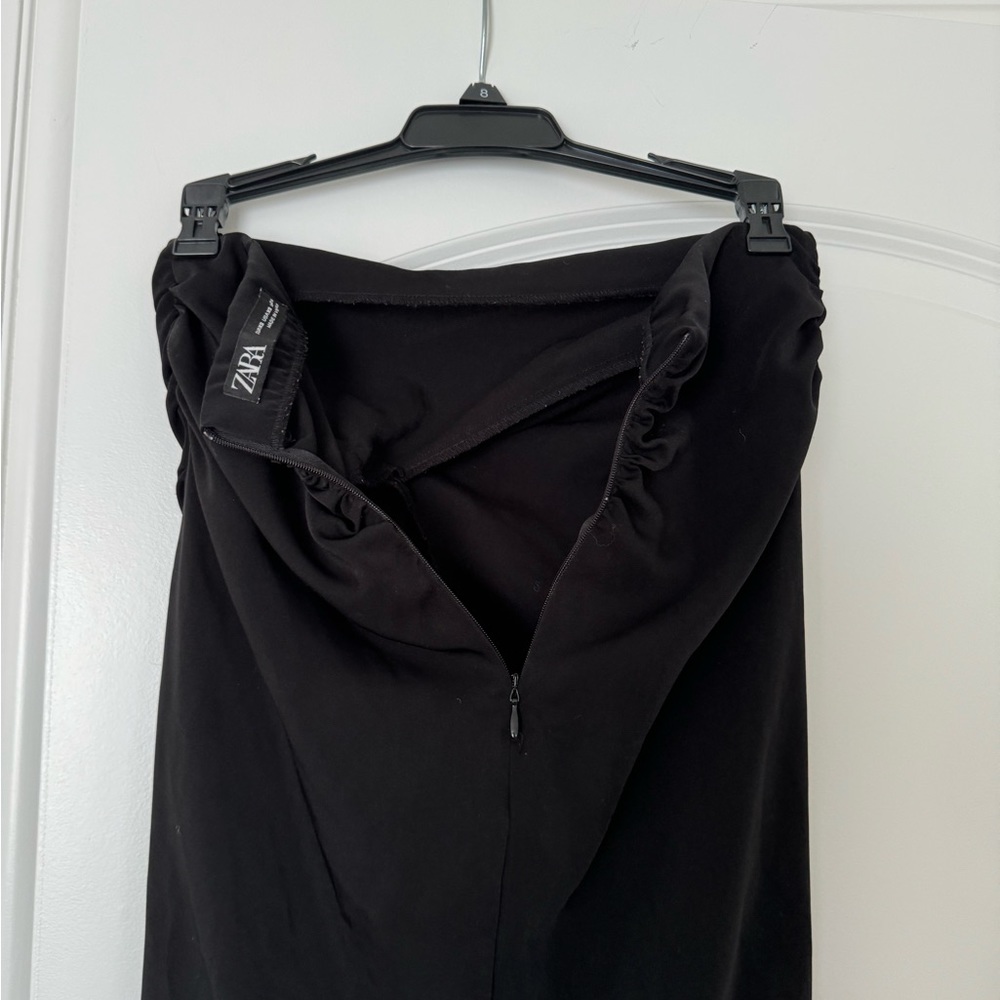 Zara women’s black slid in the front mini dress size XS - Picture 6 of 8